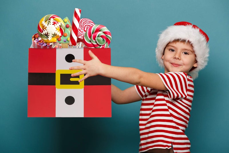 Joy Bang Christmas Gift Boxes with Lids for Presents, Large Santa Claus Stacking Boxes Christmas Eve Decorative Nesting Box Xmas Stackable Gift Storage Box Decorations for Party - Image 5